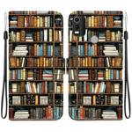 For Nokia C21 Plus Crystal Texture Colored Drawing Leather Phone Case(Bookshelf)