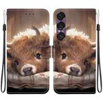 For Sony Xperia 1 VII Crystal Texture Colored Drawing Leather Phone Case(Calf)