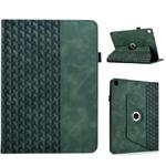 For Samsung Galaxy Tab A 10.1 2019 / T510 Rotatable Building Blocks Embossed Leather Tablet Case(Green)