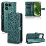 For Fairphone 6 Honeycomb Dot Texture Leather Phone Case(Green)