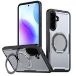 For Samsung Galaxy A17 5G kalebol Metal 360 Degree Rotation Holder MagSafe Phone Case(Grey)