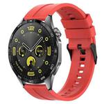 20mm For Amazfit Active 2 / GTS4 Mini xDfind Silicone Black Buckle Watch Band(Red)