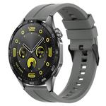 20mm For Amazfit Active 2 / GTS4 Mini xDfind Silicone Black Buckle Watch Band(Dark Grey)