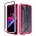 For T-Mobile REVVL 4+ Starry Sky Solid Color Series Shockproof PC + TPU Protective Case(Red)