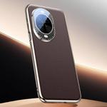 For Huawei nova 14 Skin Feel Leather Texture Cooling Phone Case(Brown)