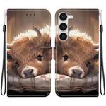 For Samsung Galaxy S23+ 5G Crystal Texture Colored Drawing Leather Phone Case(Calf)