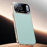 For iPhone 17 Pro Max Skin Feel Leather Texture Cooling Phone Case(Cyan-blue)