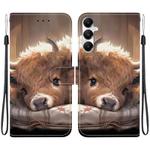 For Samsung Galaxy A05s Crystal Texture Colored Drawing Leather Phone Case(Calf)