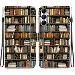For Samsung Galaxy A05s Crystal Texture Colored Drawing Leather Phone Case(Bookshelf)