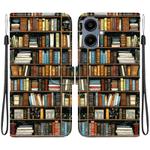 For Samsung Galaxy A07 4G / 5G / A06 4G / 5G Crystal Texture Colored Drawing Leather Phone Case(Bookshelf)