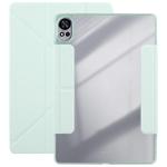 For Huawei MatePad Air 12 2024 Magnetic Detachable Dual-Clasp Acrylic Deformation Leather Tablet Case(Baby Green)