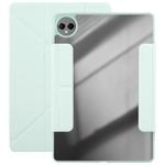 For Huawei MatePad Pro 12.2 2024 Magnetic Detachable Dual-Clasp Acrylic Deformation Leather Tablet Case(Baby Green)