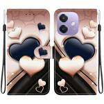 For OPPO A5x / A3x / A3 5G / 4G / A60 5G Crystal Texture Colored Drawing Leather Phone Case(Love Heart)