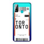 For Huawei P Smart 2020 Boarding Card Series Pattern TPU Protective Case(Toronto)