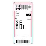 For Huawei P40 Lite 4G Boarding Card Series Pattern TPU Protective Case(Seoul)
