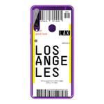 For Huawei Y6P 2020 Boarding Card Series Pattern TPU Protective Case(Los Angeles)