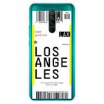 For Xiaomi Redmi 9 Boarding Card Series Pattern TPU Protective Case(Los Angeles)