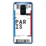 For Xiaomi Redmi Note 9 Boarding Card Series Pattern TPU Protective Case(Paris)