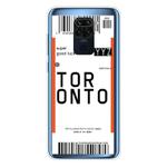 For Xiaomi Redmi Note 9 Boarding Card Series Pattern TPU Protective Case(Toronto)