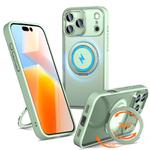 For iPhone 17 Pro Max Kalebol 360-degree Rotating MagSafe Magnetic Holder Phone Case(Avocado Green)