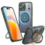 For iPhone 17 Pro Kalebol 360-degree Rotating MagSafe Magnetic Holder Phone Case(Green)