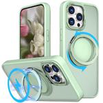 For iPhone 15 Pro Kalebol 360-degree Rotating MagSafe Magnetic Holder Phone Case(Avocado Green)