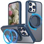 For iPhone 13 Pro Kalebol 360-degree Rotating MagSafe Magnetic Holder Phone Case(Blue)
