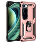 For Xiaomi Mi 10 Ultra Shockproof TPU + PC Protective Case with 360 Degree Rotating Holder(Rose Gold)