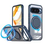 For Google Pixel 9 Pro Kalebol 360-degree Rotating MagSafe Magnetic Holder Phone Case(Blue)