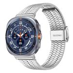 For Samsung Galaxy Watch Ultra / Ultra 2025 xDfind Seven Beads Buckle Stainless Steel Watch Band(Silver)