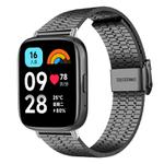 For Redmi Watch 3 Active / Watch 3 Lite xDfind Seven Beads Buckle Stainless Steel Watch Band(Black)