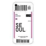 For iPhone SE 2022 / SE 2020 / 8 / 7 Boarding Pass Series TPU Phone Protective Case(Flag of Seoul)