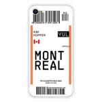 For iPhone SE 2022 / SE 2020 / 8 / 7 Boarding Pass Series TPU Phone Protective Case(Montreal)