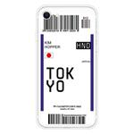 For iPhone SE 2022 / SE 2020 / 8 / 7 Boarding Pass Series TPU Phone Protective Case(Flag of Tokyo)