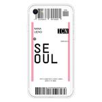 For iPhone SE 2022 / SE 2020 / 8 / 7 Boarding Pass Series TPU Phone Protective Case(Seoul)