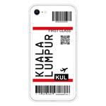 For iPhone SE 2022 / SE 2020 / 8 / 7 Boarding Pass Series TPU Phone Protective Case(Kualalumpur)