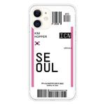 For iPhone 11 Boarding Pass Series TPU Phone Protective Case(Flag of Seoul)