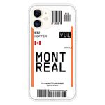 For iPhone 11 Boarding Pass Series TPU Phone Protective Case(Montreal)