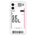 For iPhone 11 Boarding Pass Series TPU Phone Protective Case(Seoul)