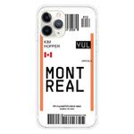 For iPhone 11 Pro Boarding Pass Series TPU Phone Protective Case(Montreal)