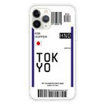 For iPhone 11 Pro Boarding Pass Series TPU Phone Protective Case(Flag of Tokyo)