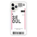 For iPhone 11 Pro Boarding Pass Series TPU Phone Protective Case(Seoul)