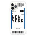 For iPhone 11 Pro Boarding Pass Series TPU Phone Protective Case(New York)