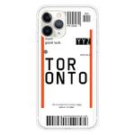 For iPhone 11 Pro Boarding Pass Series TPU Phone Protective Case(Toronto)