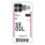 For iPhone 12 / 12 Pro Boarding Pass Series TPU Phone Protective Case(Flag of Seoul)