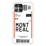For iPhone 12 / 12 Pro Boarding Pass Series TPU Phone Protective Case(Montreal)