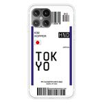 For iPhone 12 / 12 Pro Boarding Pass Series TPU Phone Protective Case(Flag of Tokyo)