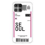 For iPhone 12 Pro Max Boarding Pass Series TPU Phone Protective Case(Flag of Seoul)