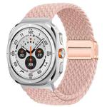 For Samsung Galaxy Watch8 / Watch8 Classic xDfind Magnetic Buckle Nylon Braid Loop Watch Band(Pink Sand)
