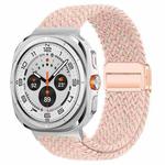 For Samsung Galaxy Watch8 / Watch8 Classic xDfind Magnetic Buckle Nylon Braid Loop Watch Band(Starlight Pink)